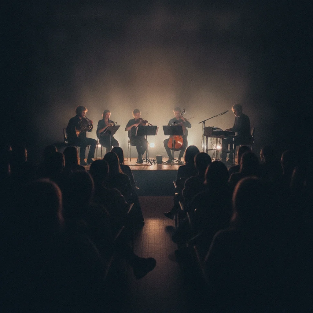Mico Nonet Sets a French Horn, an Oboe, a Viola and a Cello Against Synthesizers on The Cardboard Falcon