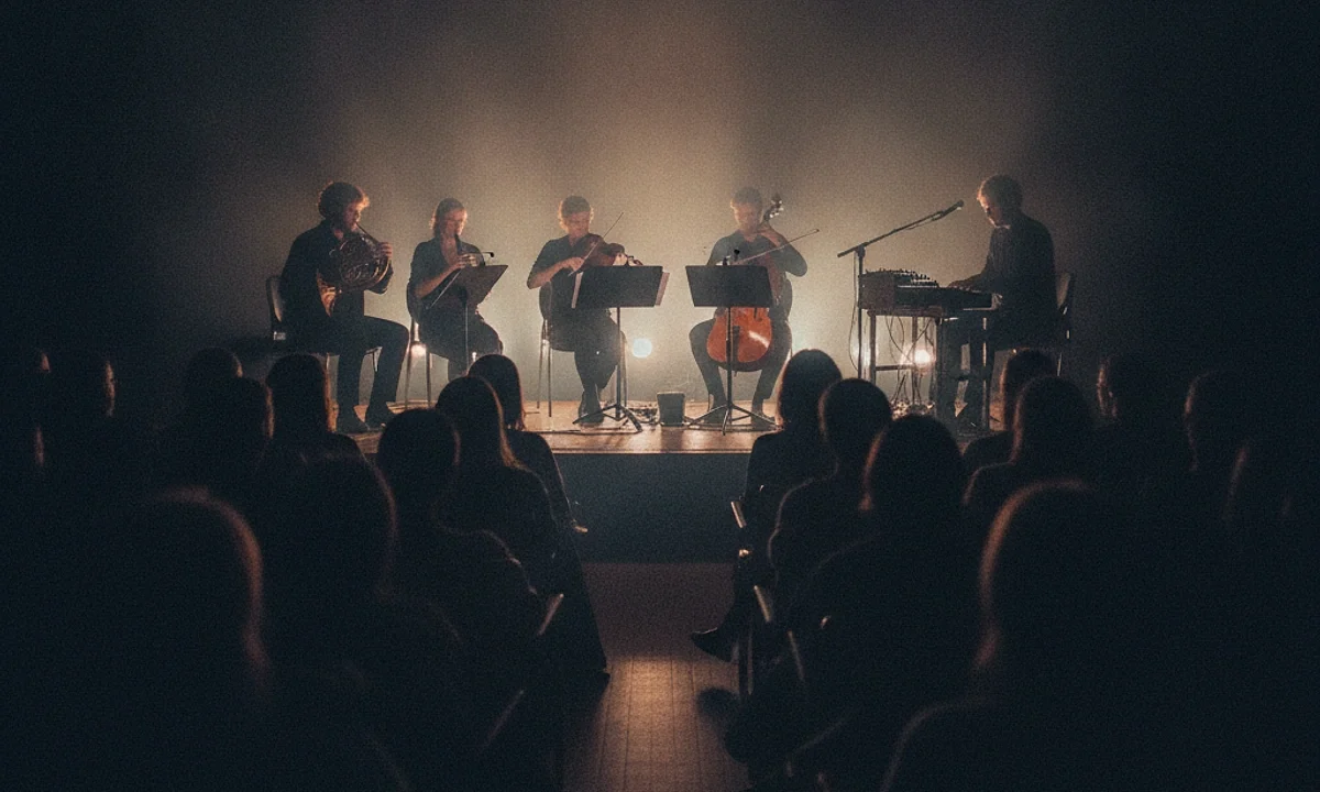 Mico Nonet Sets a French Horn, an Oboe, a Viola and a Cello Against Synthesizers on The Cardboard Falcon