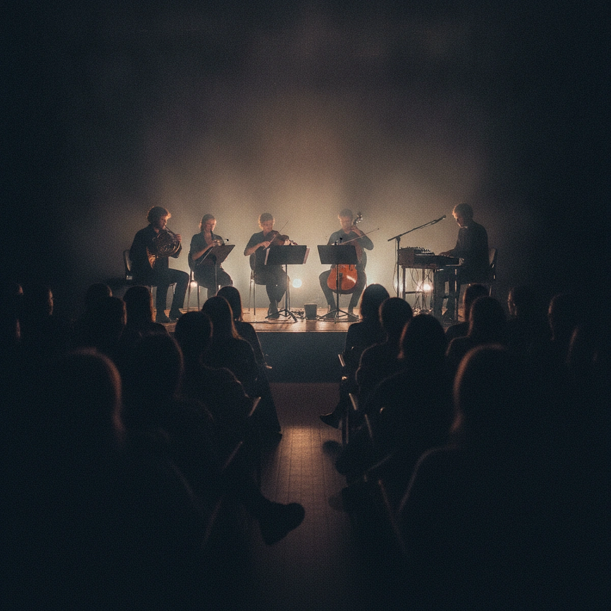 Mico Nonet Sets a French Horn, an Oboe, a Viola and a Cello Against Synthesizers on The Cardboard Falcon